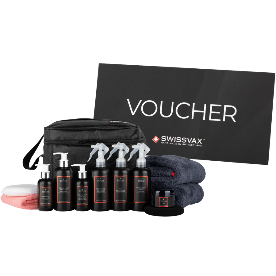Set cadou essentials & voucher – îngrijire vopsea și anvelope completă